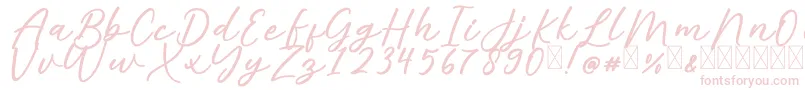 AlishaFree Font – Pink Fonts on White Background