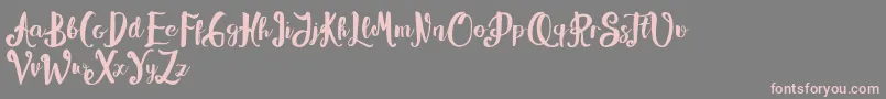 Alissya Font – Pink Fonts on Gray Background
