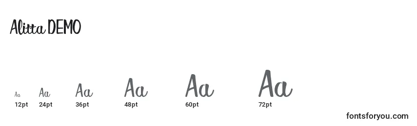 Alitta DEMO Font Sizes