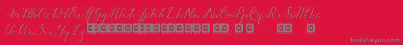 Aliyah PersonalUse Font – Gray Fonts on Red Background