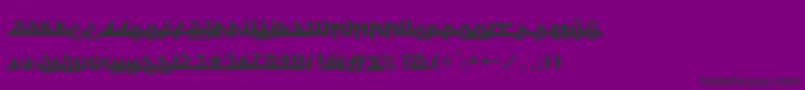 Alkhoufi-Schriftart – Schwarze Schriften auf violettem Hintergrund