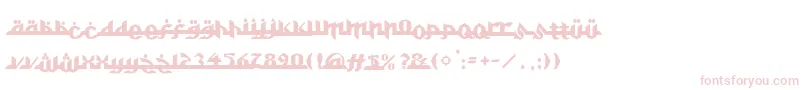 Alkhoufi Font – Pink Fonts on White Background