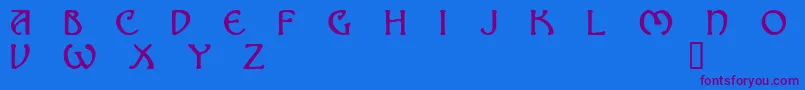 Шрифт Nomad – фиолетовые шрифты на синем фоне