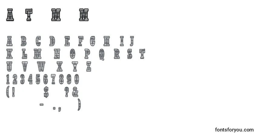 Шрифт All The Mad Men – алфавит, цифры, специальные символы