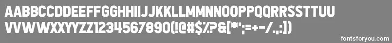 All the Way to the Sun Font – White Fonts on Gray Background