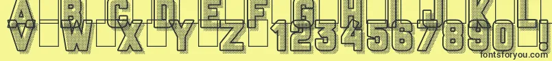 All Things Must Pass Font – Black Fonts on Yellow Background
