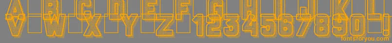 All Things Must Pass Font – Orange Fonts on Gray Background