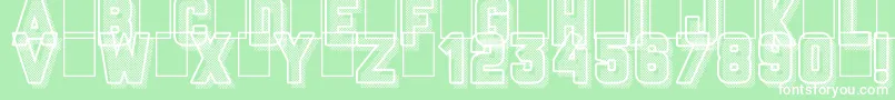 All Things Must Pass Font – White Fonts on Green Background