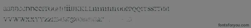 all used up Font – Black Fonts on Gray Background