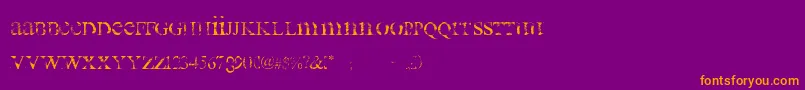 fuente all used up – Fuentes Naranjas Sobre Fondo Morado