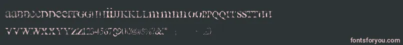 all used up Font – Pink Fonts on Black Background