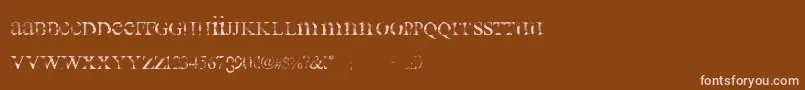 all used up Font – Pink Fonts on Brown Background