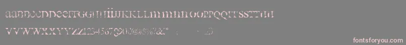 all used up Font – Pink Fonts on Gray Background