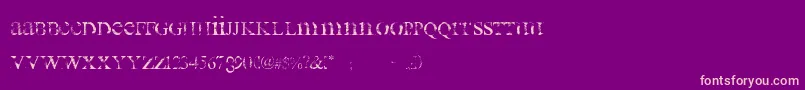 all used up Font – Pink Fonts on Purple Background