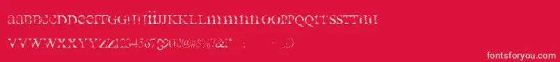 all used up Font – Pink Fonts on Red Background