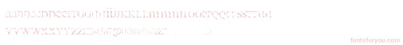 Шрифт all used up – розовые шрифты на белом фоне