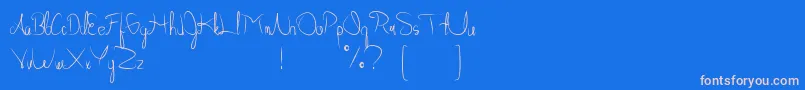 Шрифт Allabamafree – розовые шрифты на синем фоне