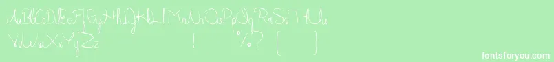 Allabamafree Font – White Fonts on Green Background