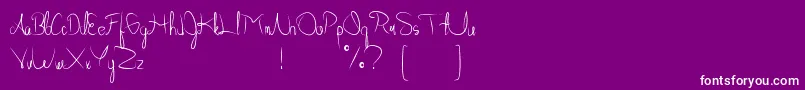 Allabamafree Font – White Fonts on Purple Background