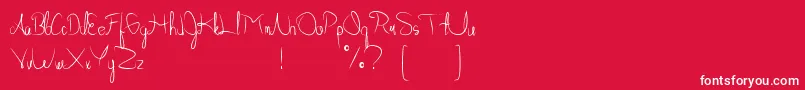 Allabamafree Font – White Fonts on Red Background