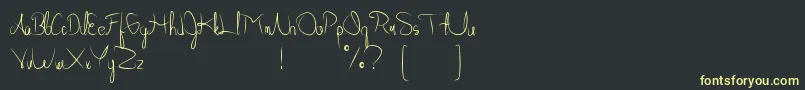 Allabamafree Font – Yellow Fonts on Black Background