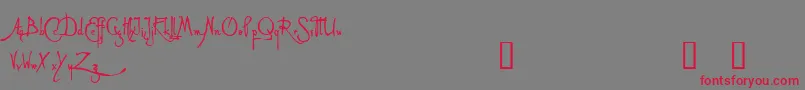 Weitere Informationen zur ALLED -Schriftart ALLED -Schriftart – Rote Schriften auf grauem Hintergrund