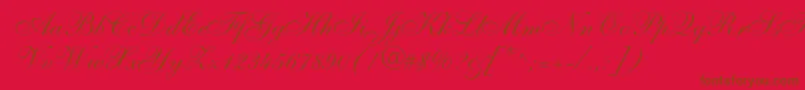 allegro Font – Brown Fonts on Red Background