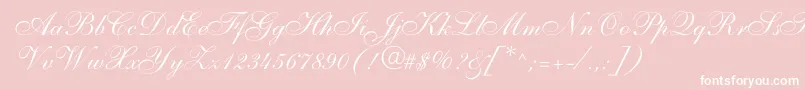 Шрифт allegro – белые шрифты на розовом фоне