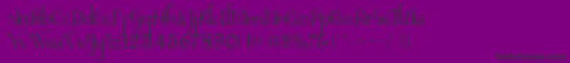 Więcej informacji o czcionce alleha Czcionka alleha – czarne czcionki na fioletowym tle