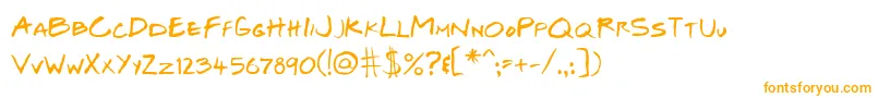 fuente JosefXuerebSFriendsBoldItalic – Fuentes Naranjas Sobre Fondo Blanco