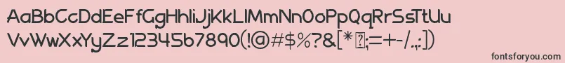 Police Allenatore Regular – polices noires sur fond rose
