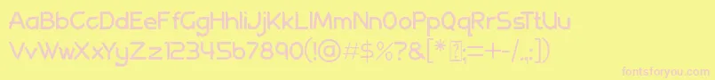 Police Allenatore Regular – polices roses sur fond jaune