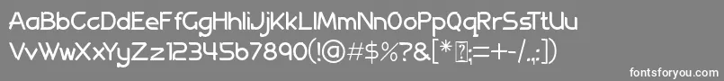 Allenatore Regular Font – White Fonts on Gray Background