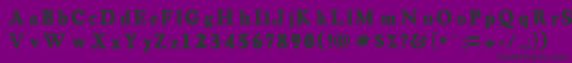 Pcharveygrey Font – Black Fonts on Purple Background