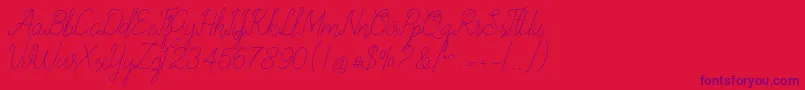 Шрифт allexandrea – фиолетовые шрифты на красном фоне