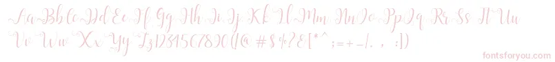 Fonte Alliana Script  – fontes cor-de-rosa