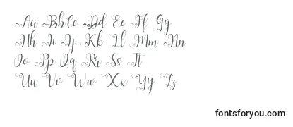 フォントAlliana Script 