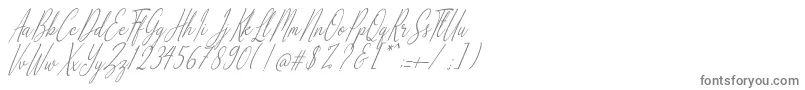 Шрифт Alliando – серые шрифты на белом фоне