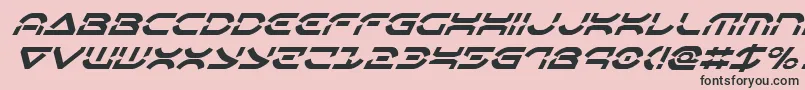 Oberondeuxsuperital Font – Black Fonts on Pink Background