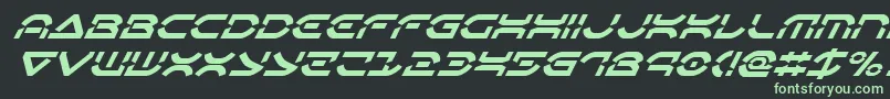 Więcej informacji o czcionce Oberondeuxsuperital Czcionka Oberondeuxsuperital – zielone czcionki na czarnym tle