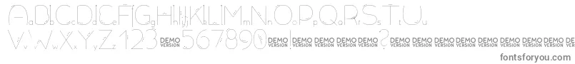フォントAllioideae Demo Dot – 灰色のフォント