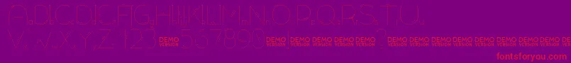 fuente Allioideae Demo Dot – Fuentes Rojas Sobre Fondo Morado