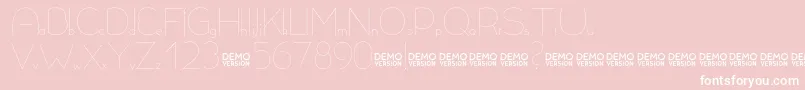 Allioideae Demo Regular Font – White Fonts on Pink Background