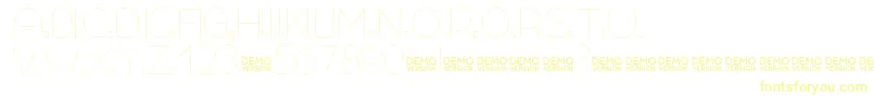 Шрифт Allioideae Demo Regular – жёлтые шрифты