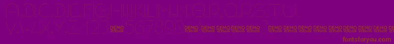 Allioideae Demo Stencil Font – Brown Fonts on Purple Background