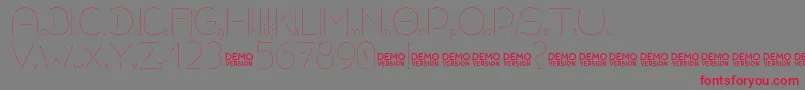fuente Allioideae Demo Stencil – Fuentes Rojas Sobre Fondo Gris