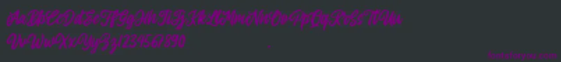 Allitha Font – Purple Fonts on Black Background