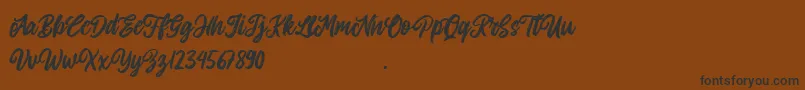 Allitha Font – Black Fonts on Brown Background