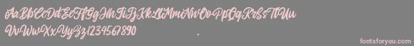 Allitha Font – Pink Fonts on Gray Background