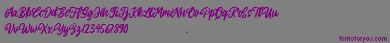 Allitha Font – Purple Fonts on Gray Background